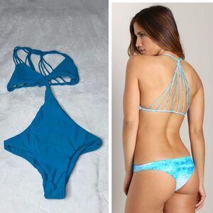 Mikoh Makaha Multi String Racerback One Piece Size Large